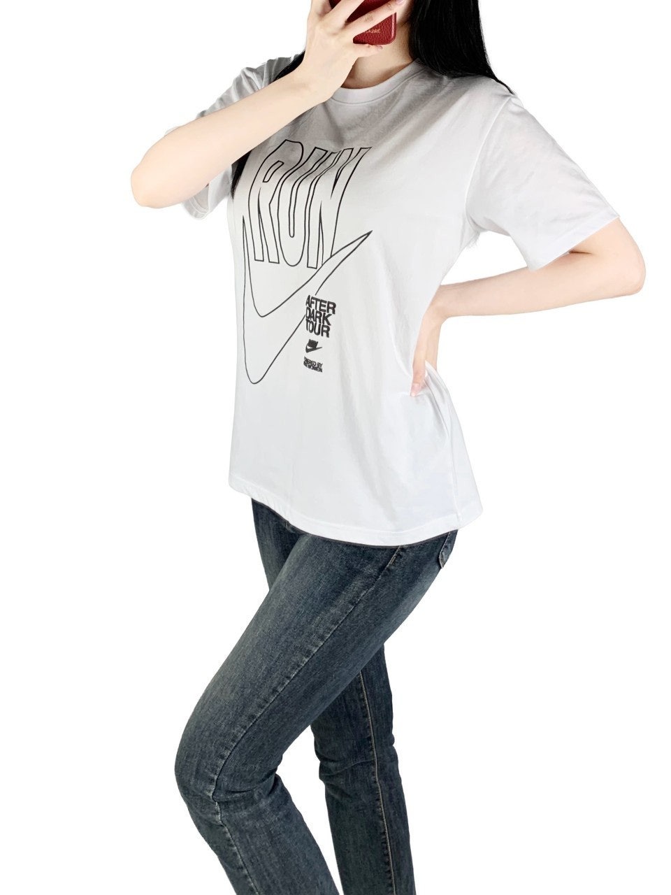 나키 런 그래픽 반팔-