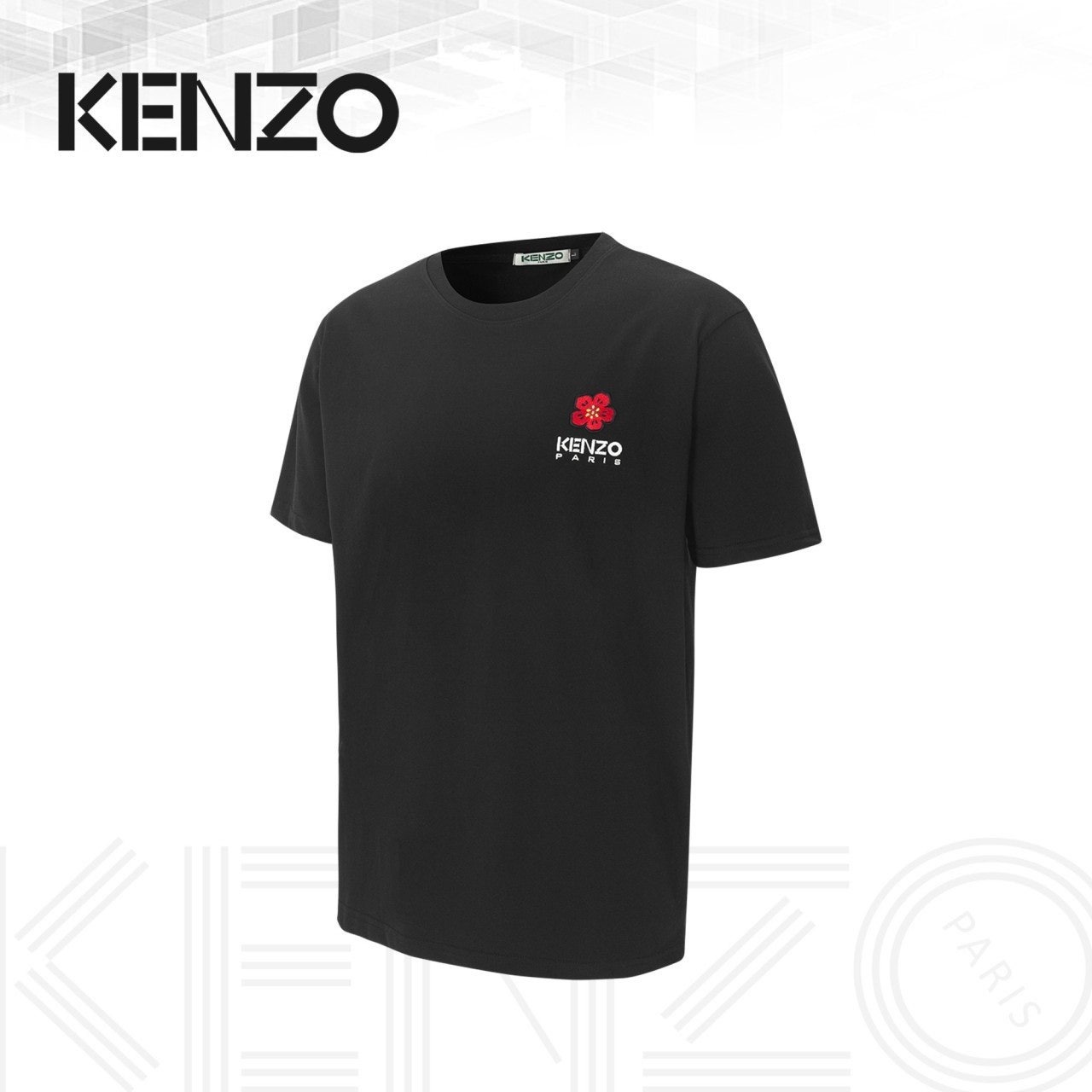 겐조 보코 플라워 자수 로고 CP 반팔