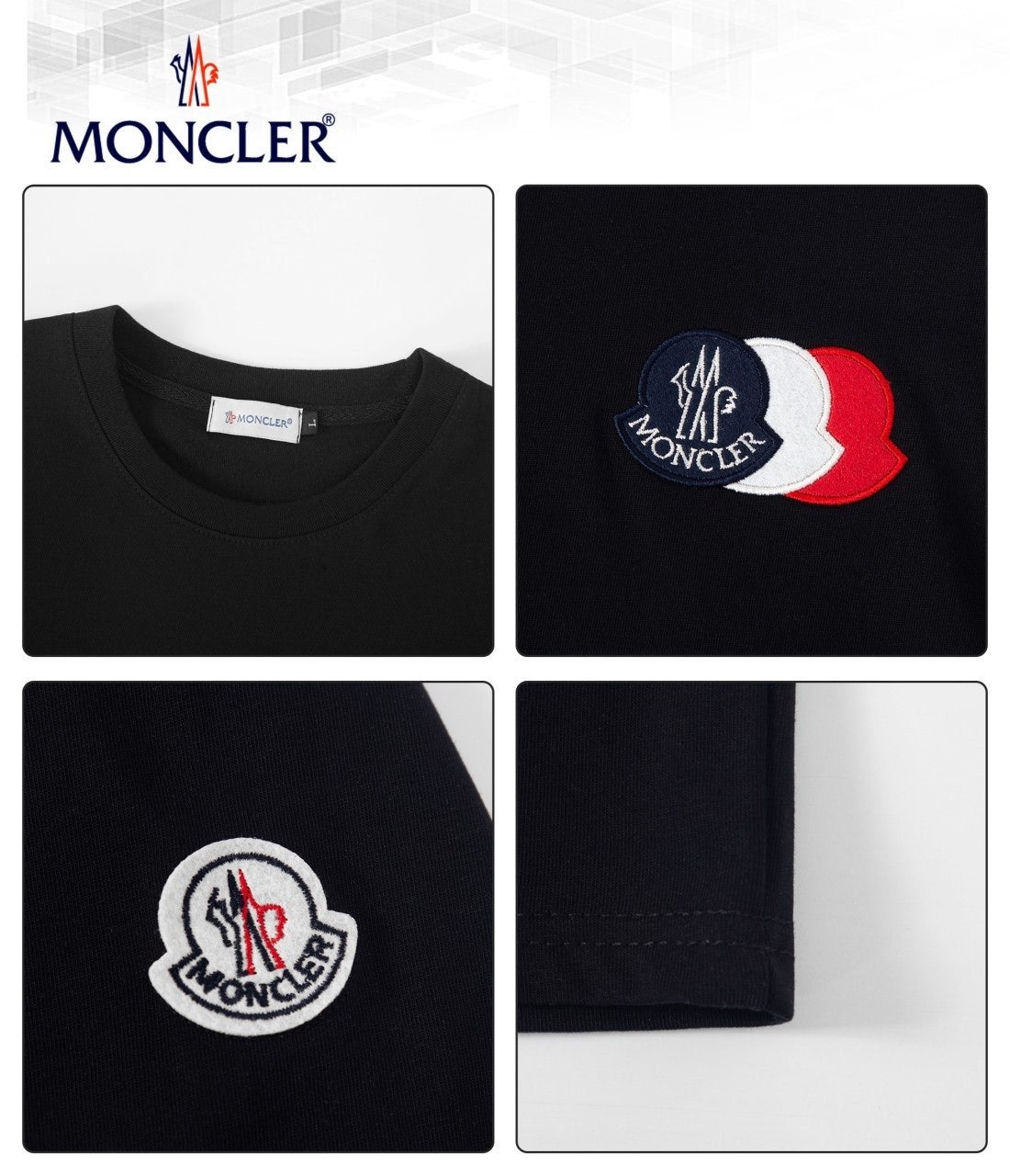 몽클 트리플로고 CP 반팔