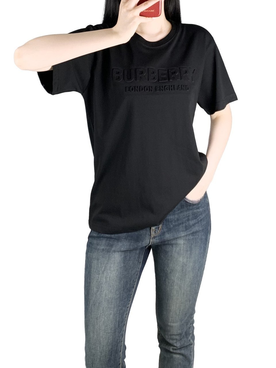 버버리 엠보로고 반팔