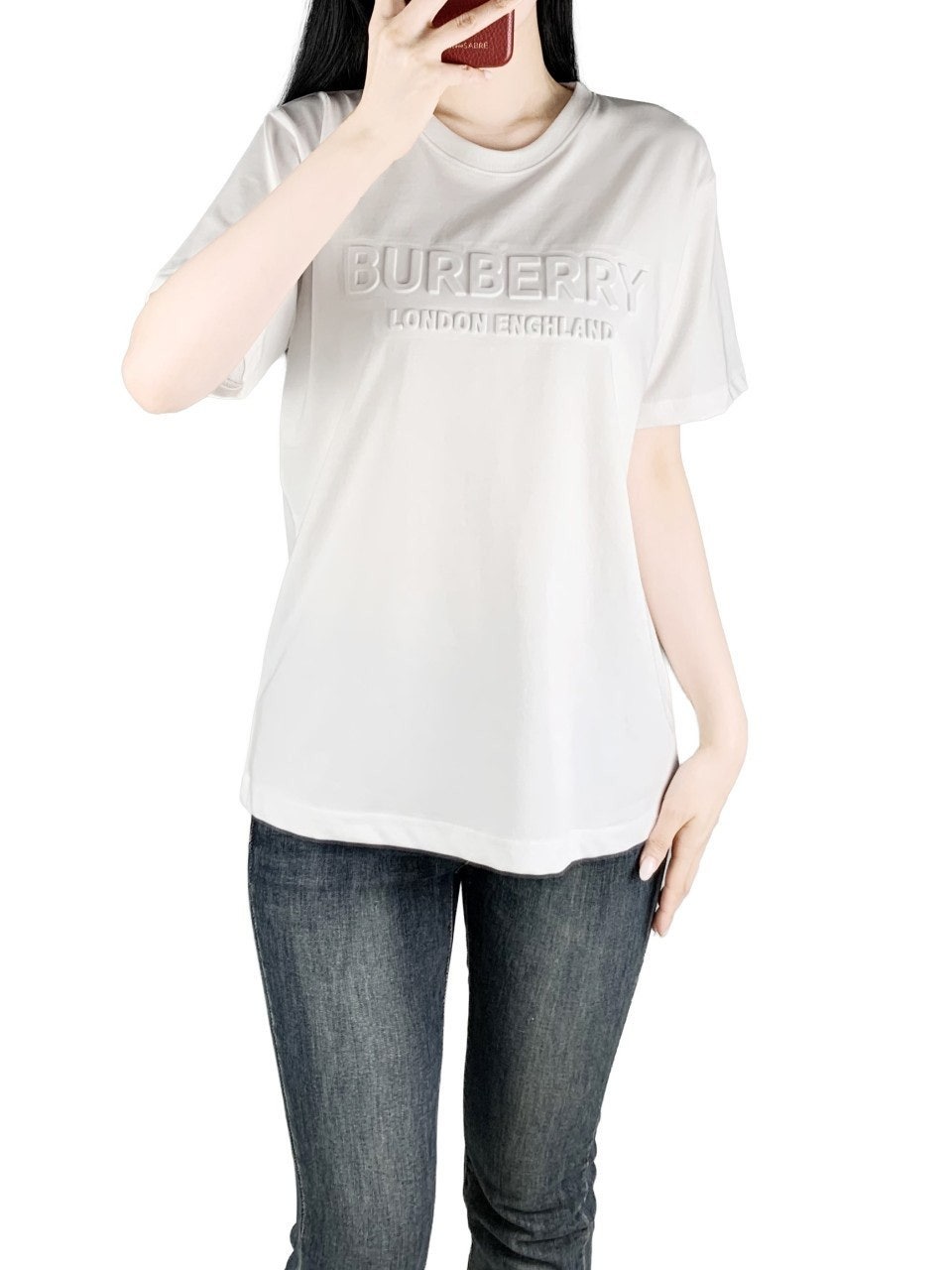 버버리 엠보로고 반팔