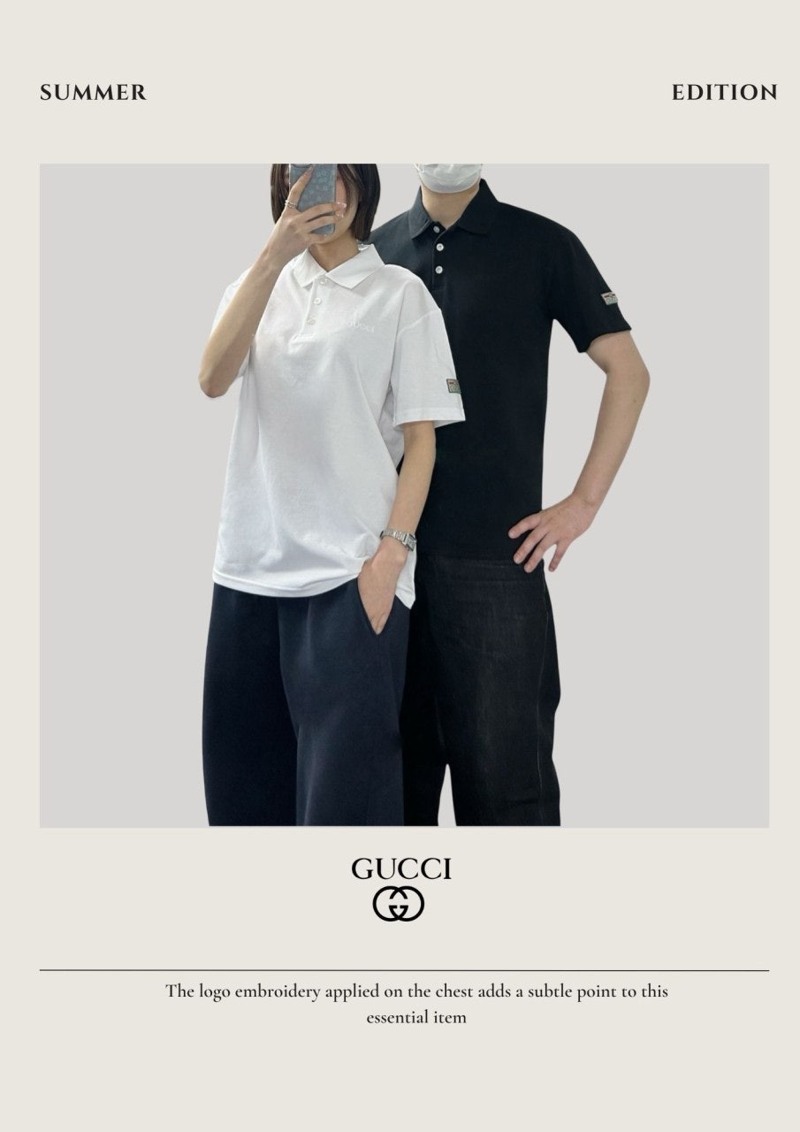 구찌 pk 카라티 소매와펜 반팔