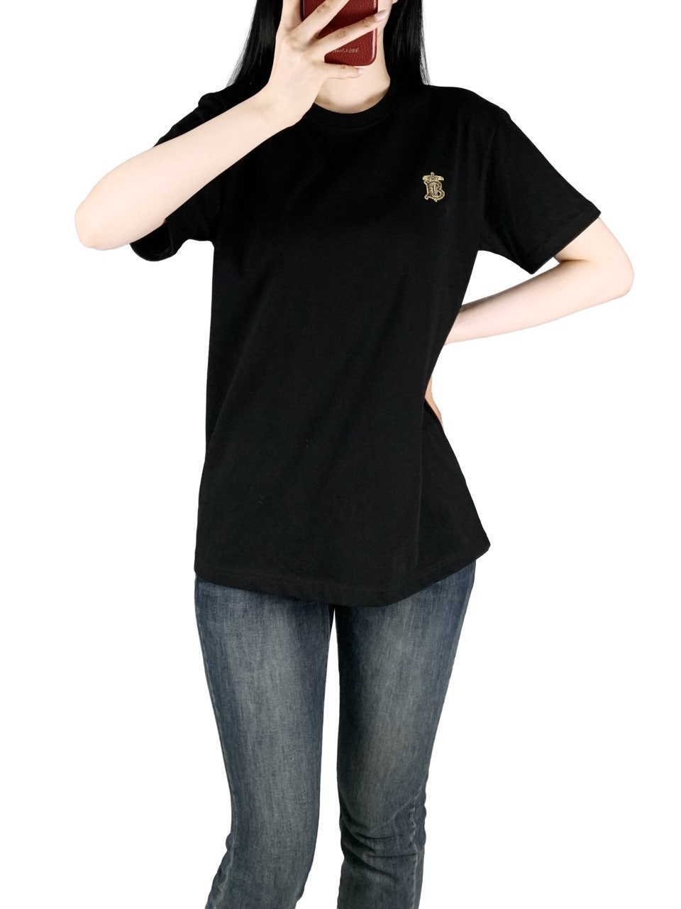 버버리 고주파 마크 오버핏 반팔