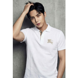 버버리 빅로고 카라 반팔