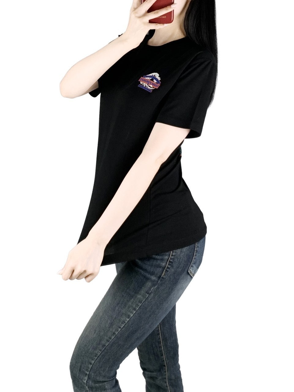 파타 스판 파도 반팔