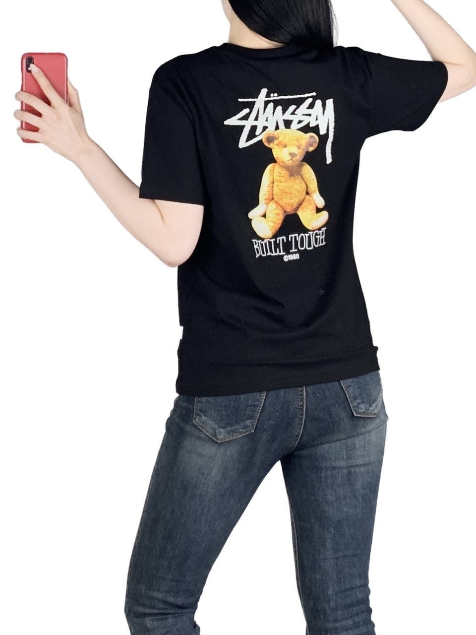 스투시 스판 곰돌이 반팔