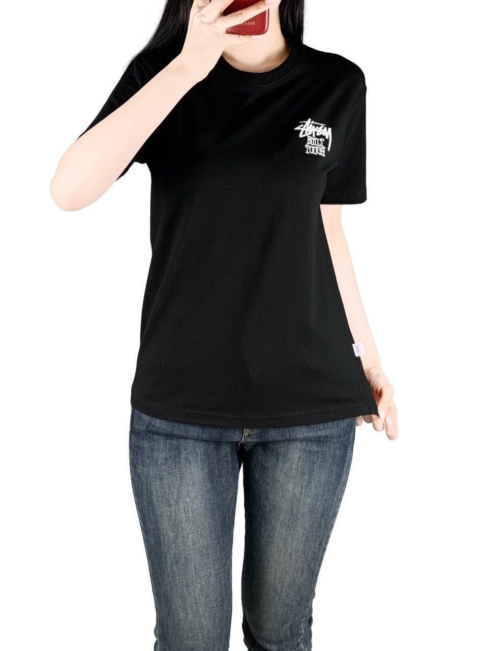 스투시 스판 곰돌이 반팔