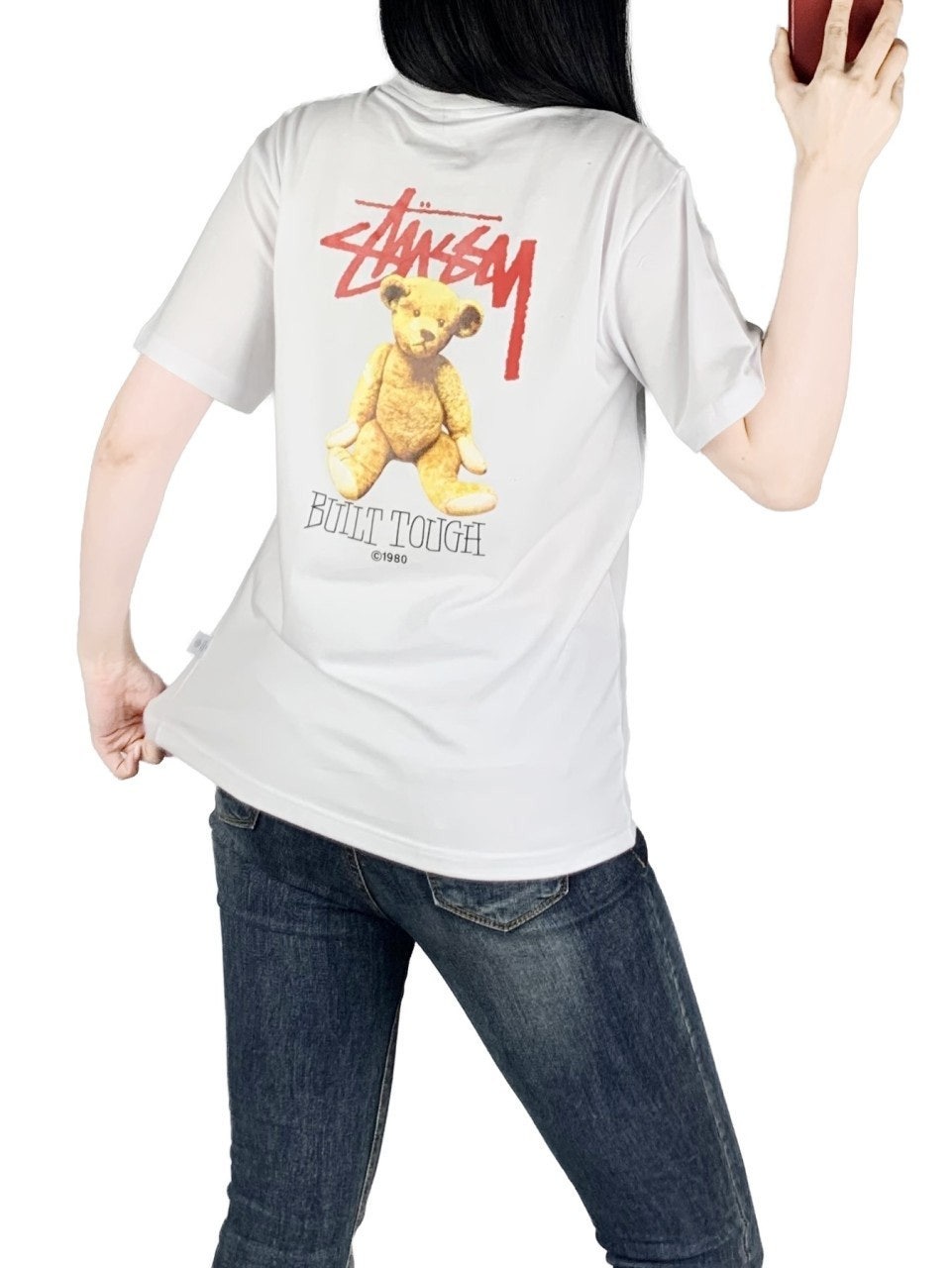 스투시 스판 곰돌이 반팔