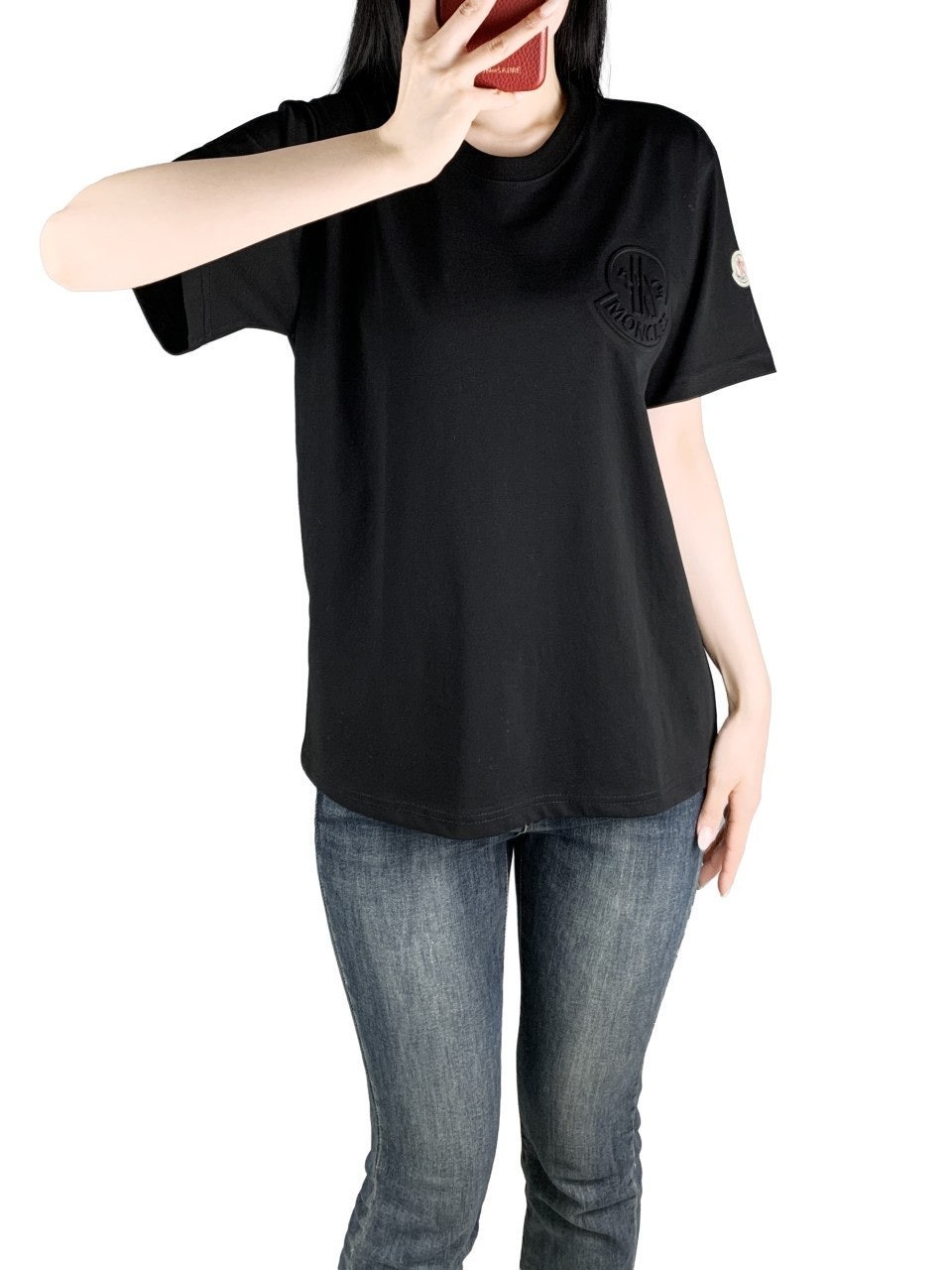 몽클 엠보로고 반팔