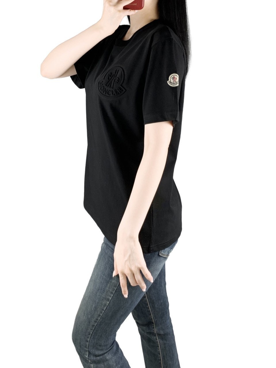 몽클 엠보로고 반팔