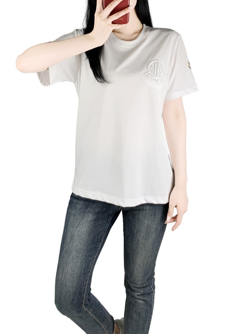 몽클 엠보로고 반팔