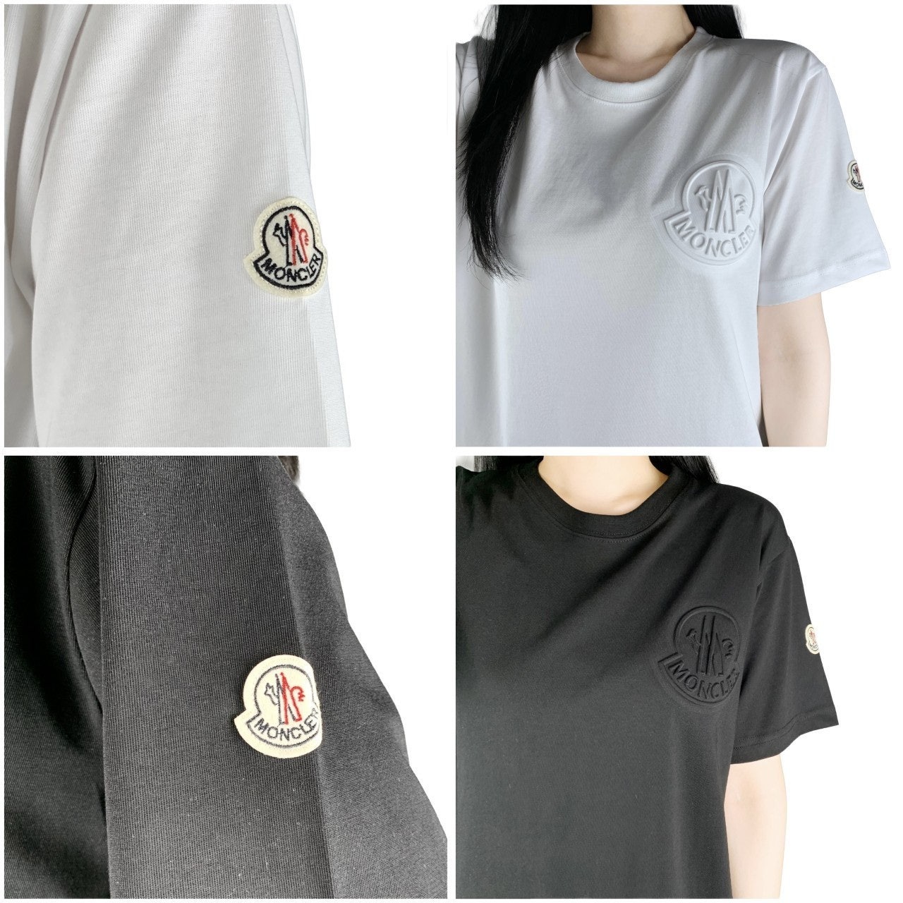 몽클 엠보로고 반팔