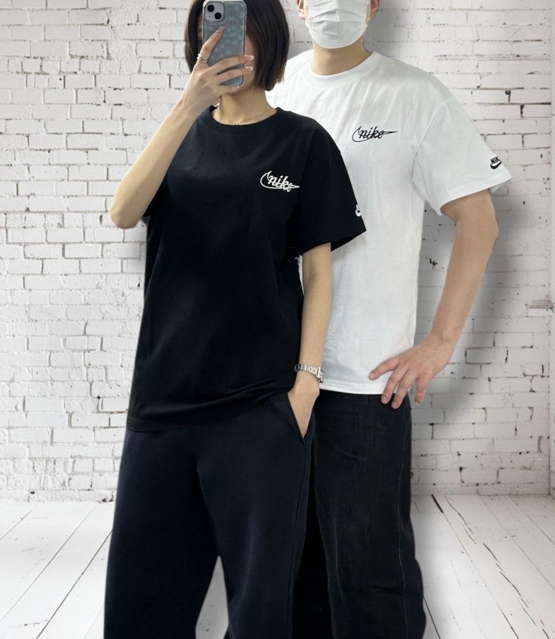 나키 레터 반팔