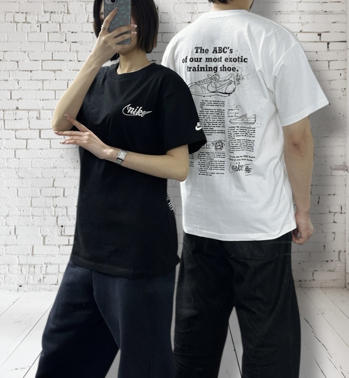 나키 레터 반팔