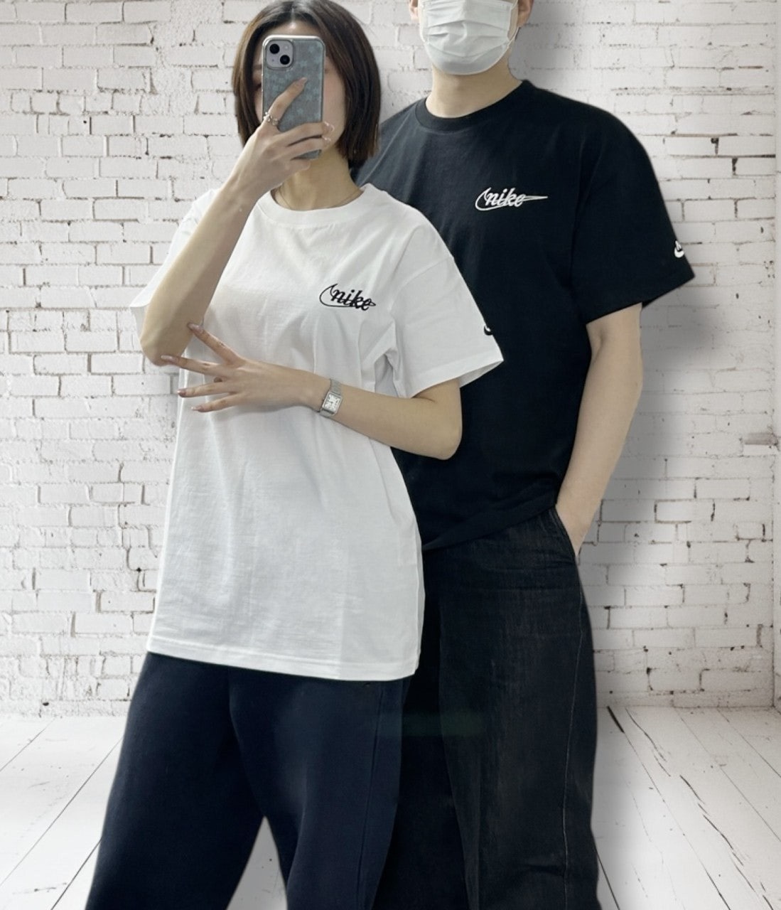 나키 레터 반팔