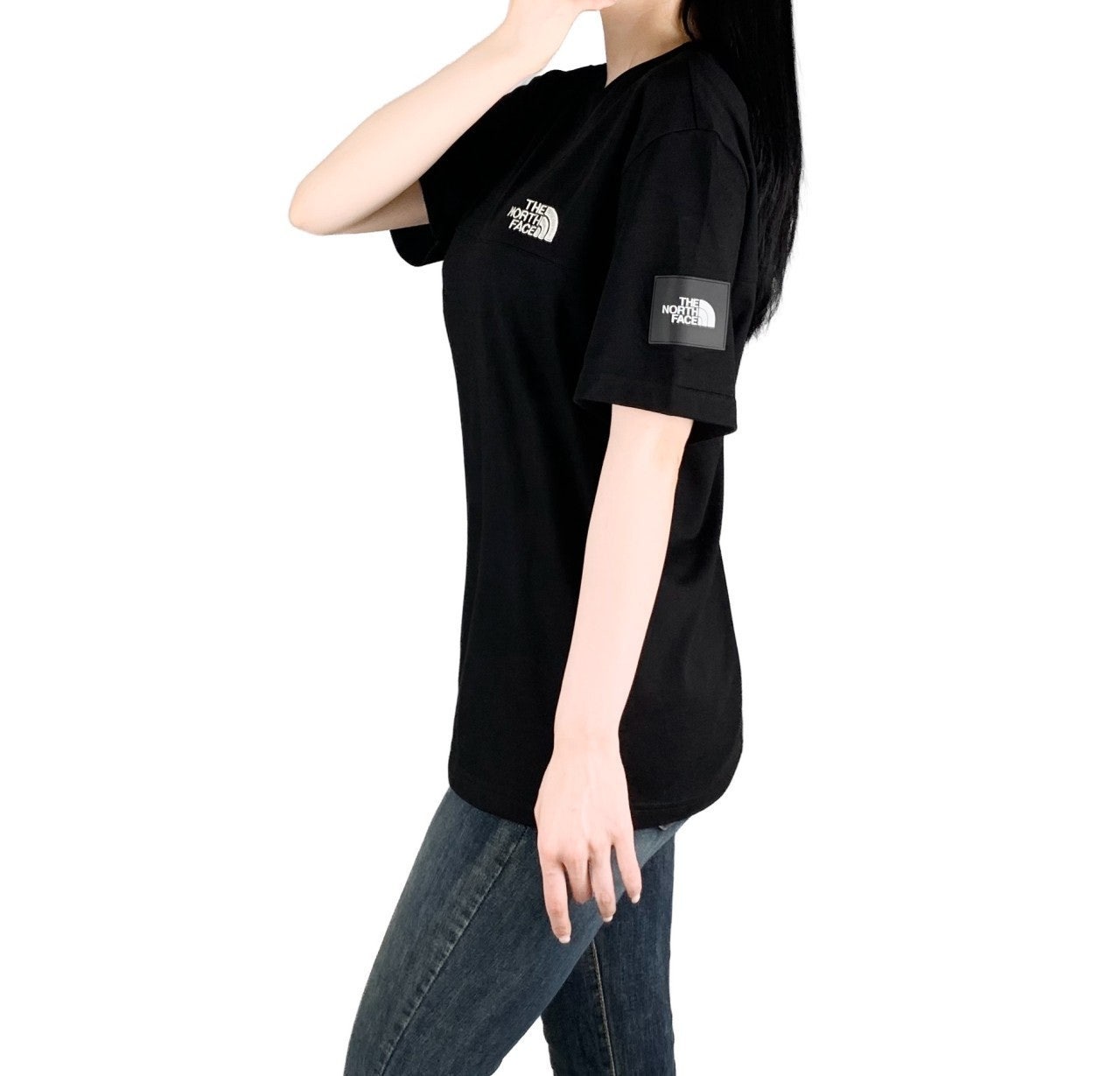 노스 절개 자수와펜 면 반팔