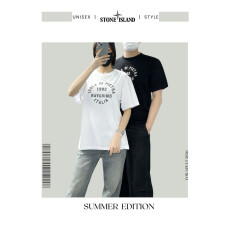 스톤 자수 반팔