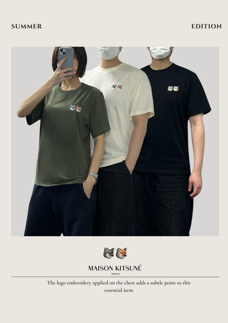 메종 더블폭스 반팔