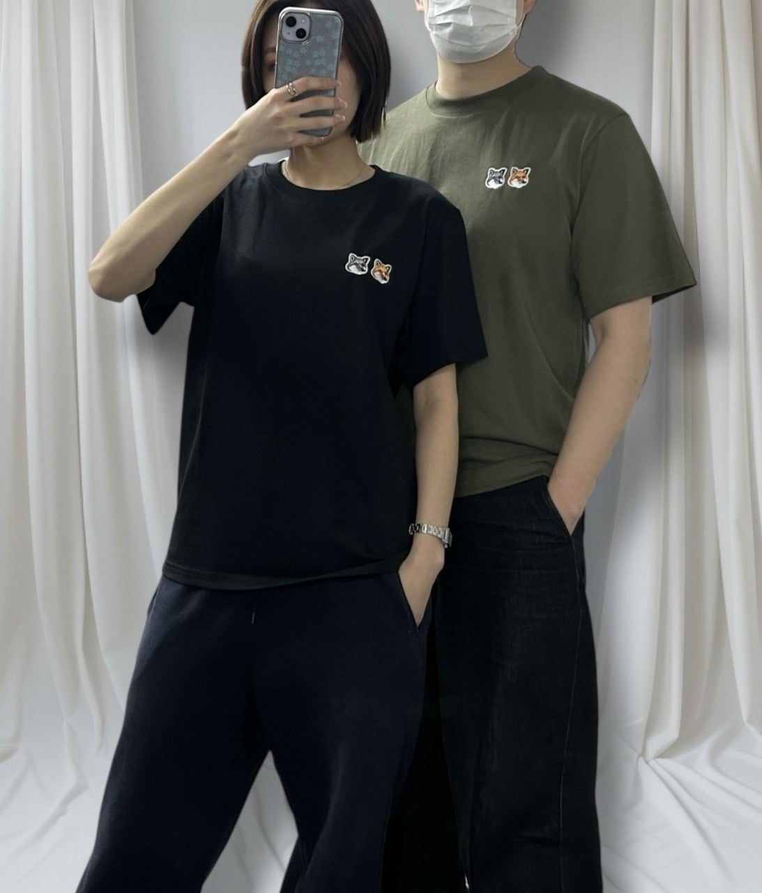 메종 더블폭스 반팔