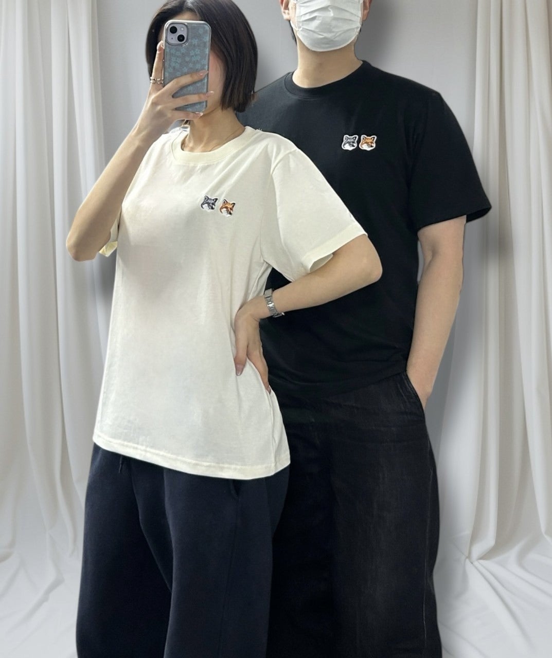 메종 더블폭스 반팔