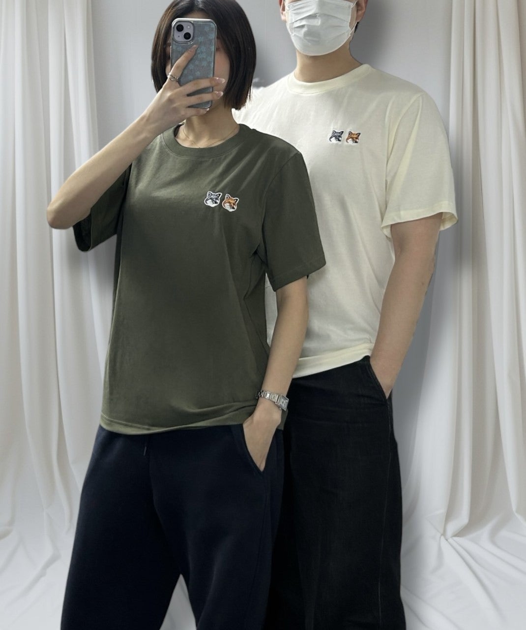 메종 더블폭스 반팔