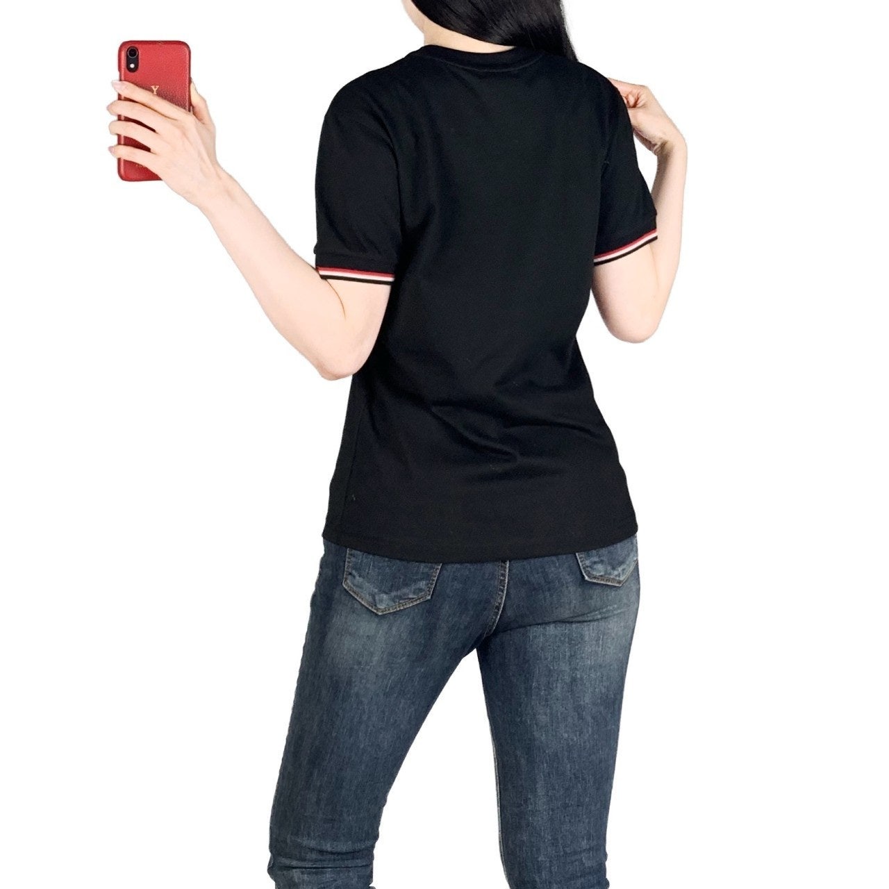 몽클 삼색칼라 기본 와펜 반팔