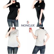 몽클 삼색칼라 기본 와펜 반팔