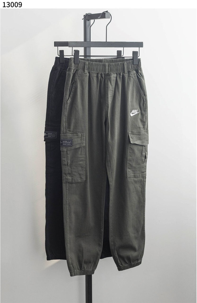 나키 면 스판 카고바지