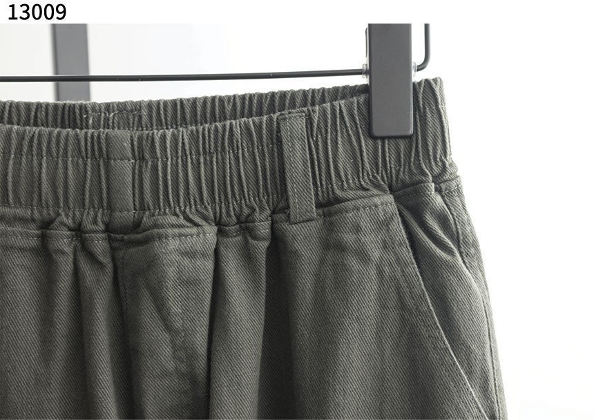 나키 면 스판 카고바지