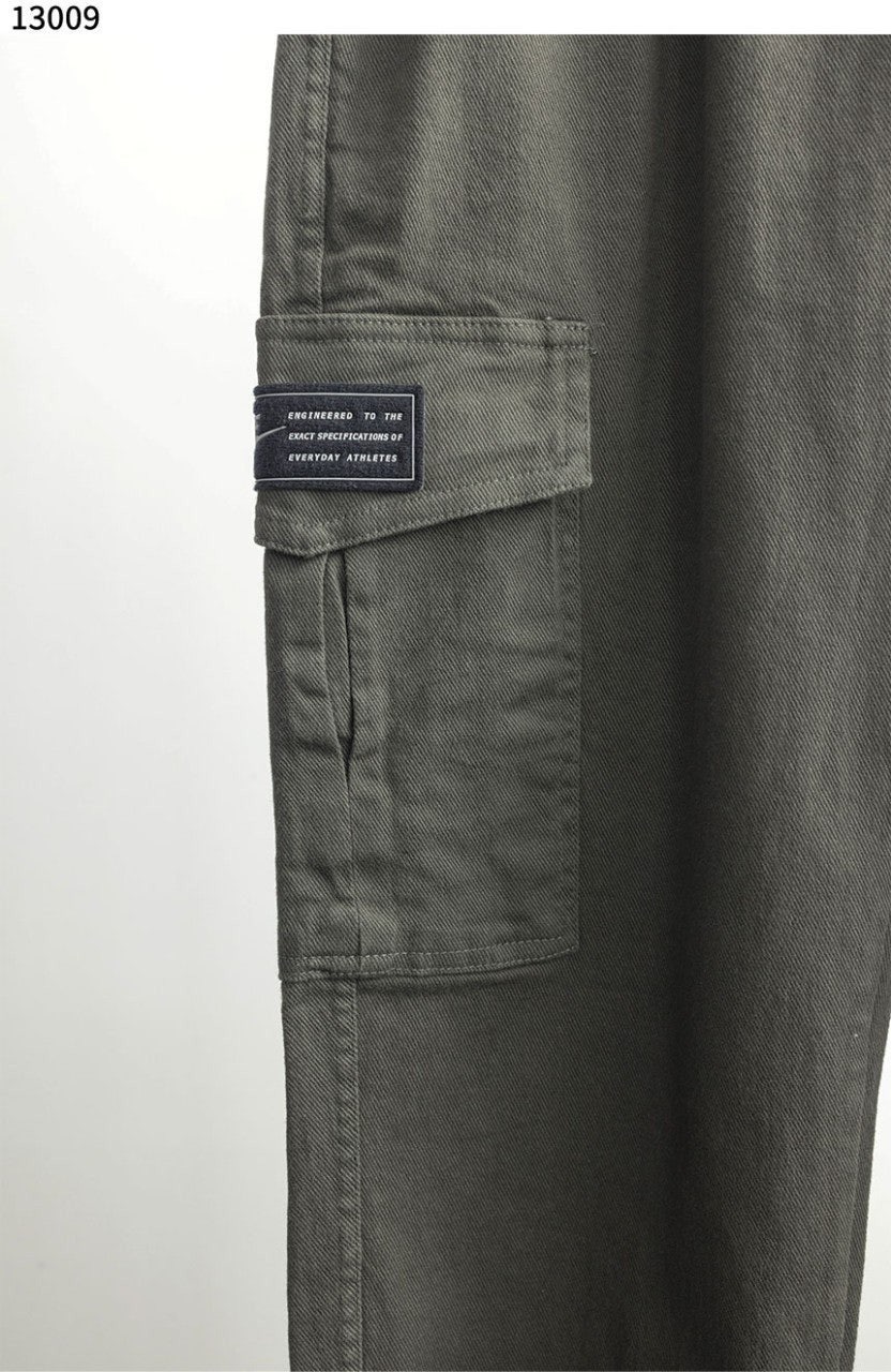 나키 면 스판 카고바지