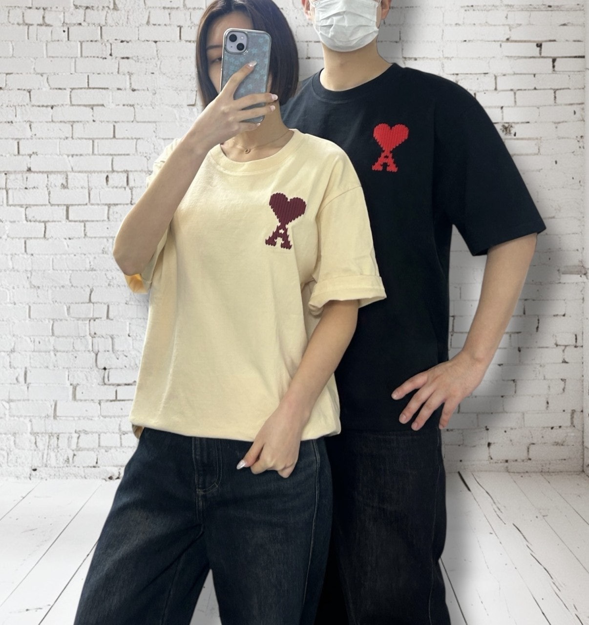 아미 빅로고 반팔