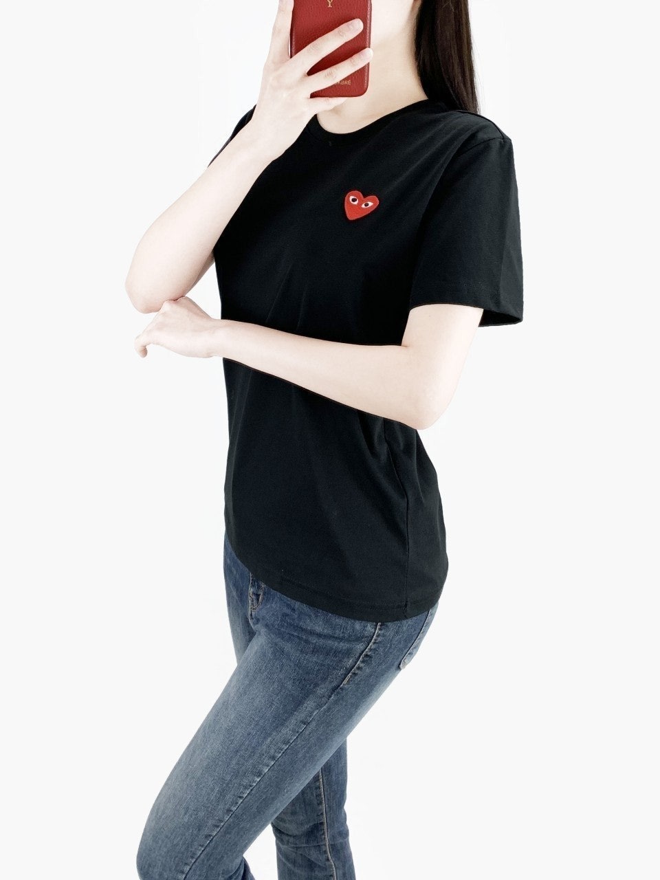 꼼데 레드와펜 반팔