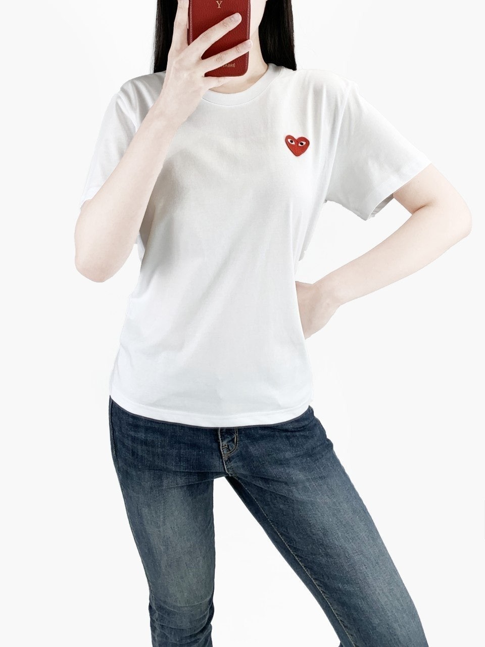 꼼데 레드와펜 반팔