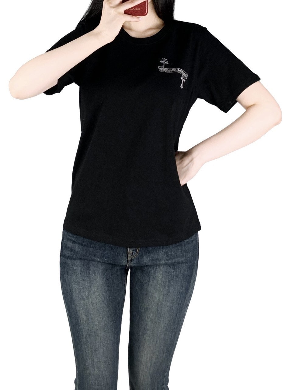 크롬 트리플 십자 반팔