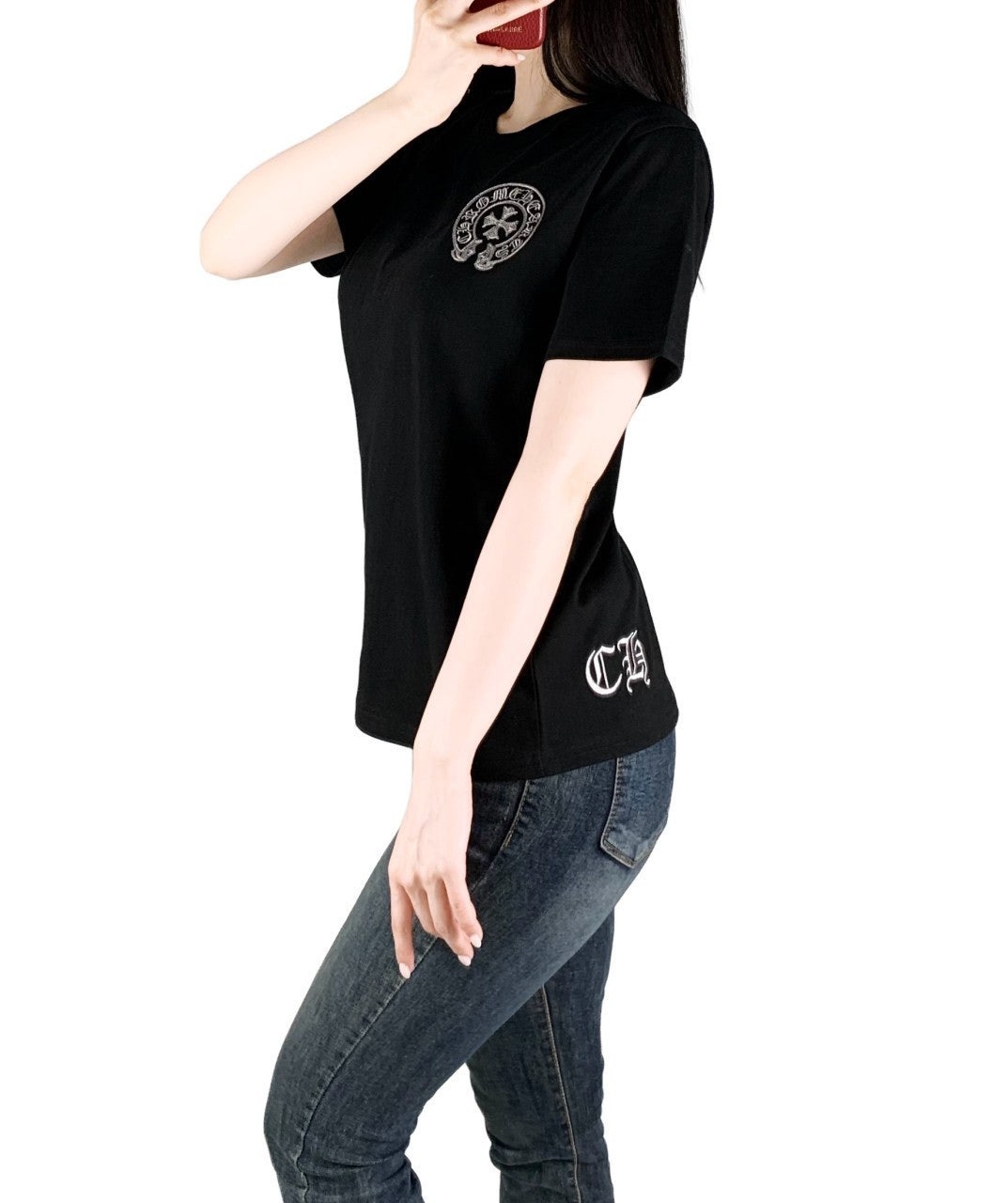 크롬 원형 반팔