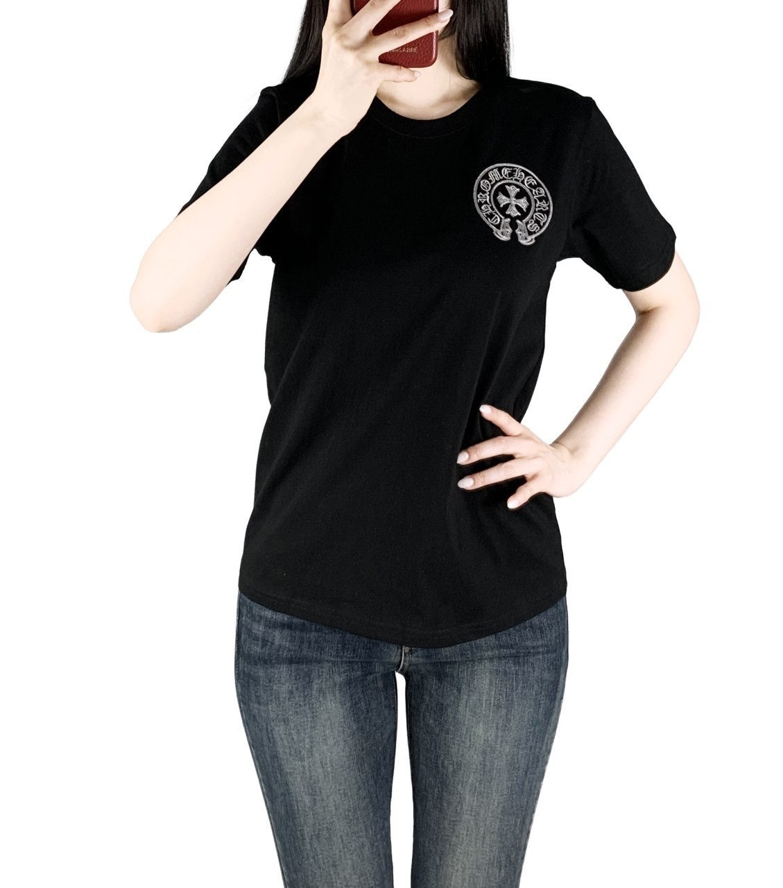 크롬 원형 반팔