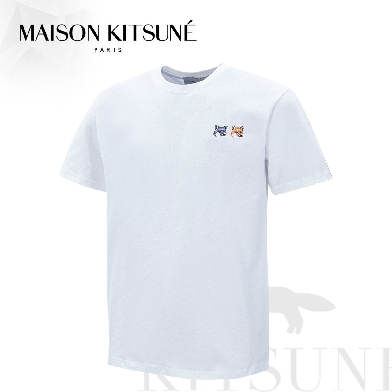 메종 더블폭스 면 반팔