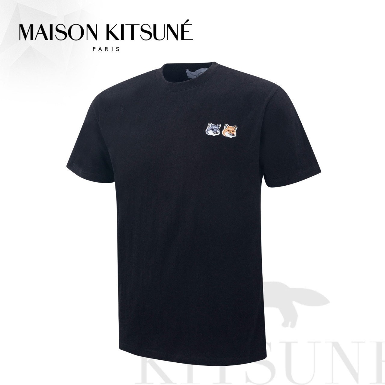 메종 더블폭스 면 반팔