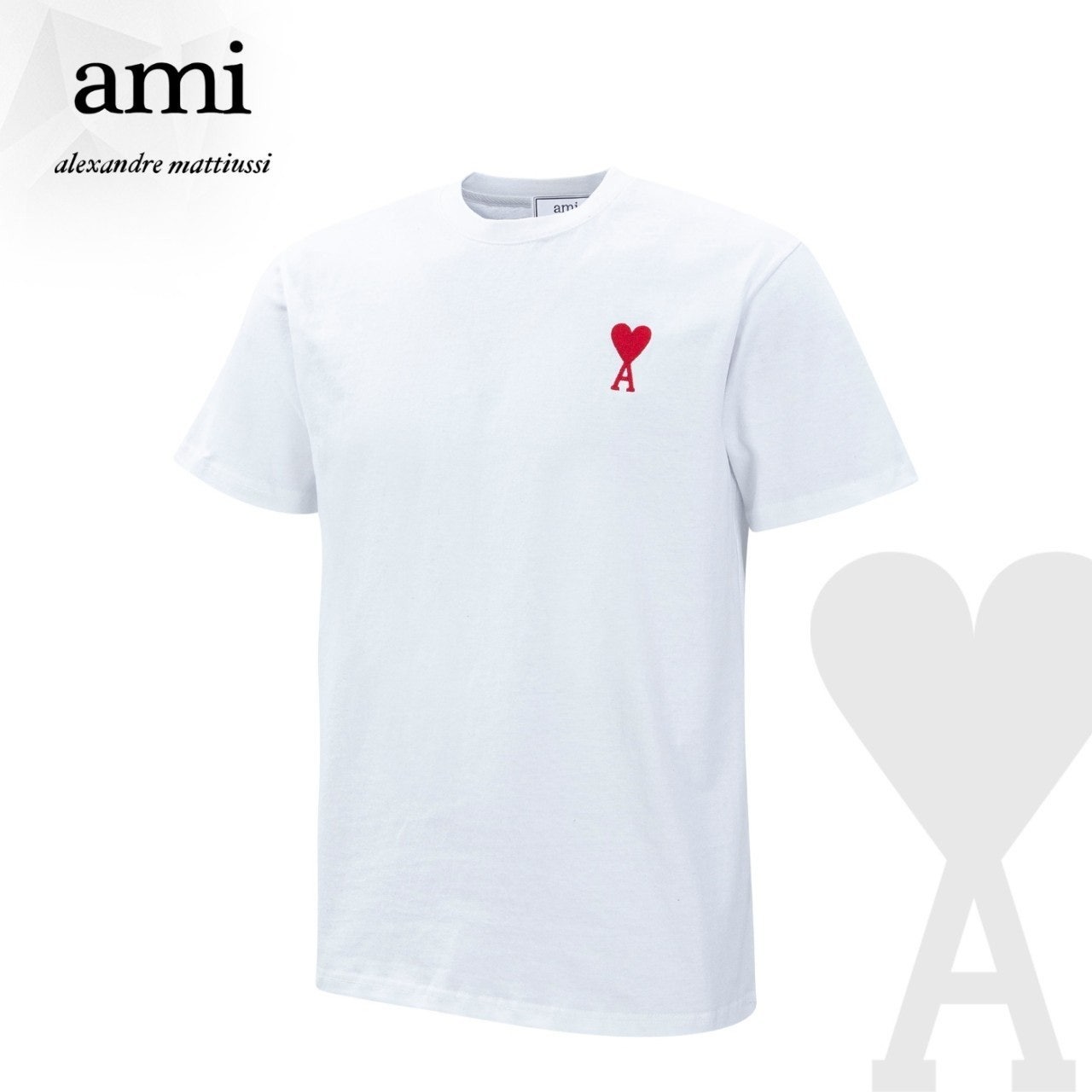 아미 스몰로고 면 반팔