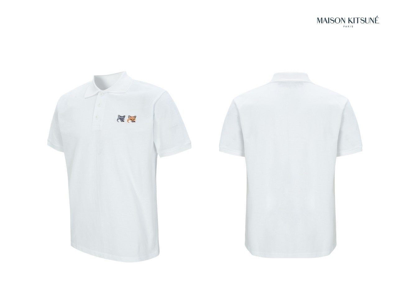 메종 더블폭스 카라 반팔