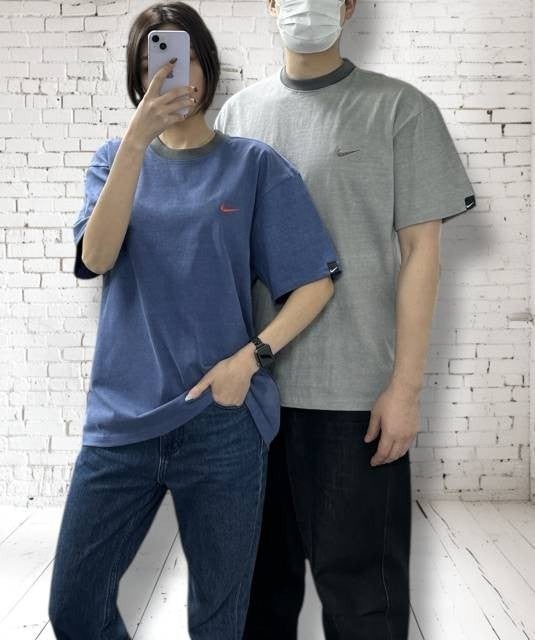 나키 피그먼트 투톤반팔