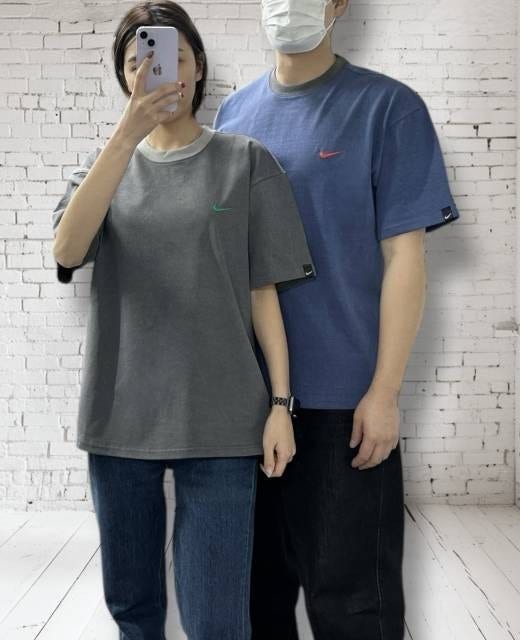 나키 피그먼트 투톤반팔