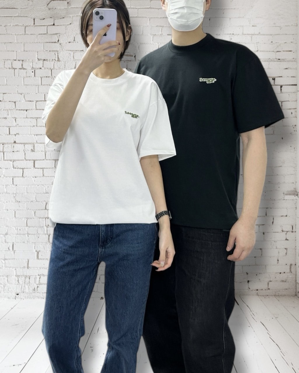 라코 레터링패치 반팔