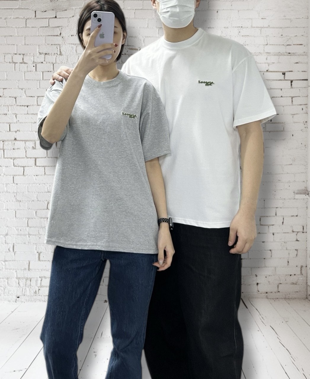 라코 레터링패치 반팔