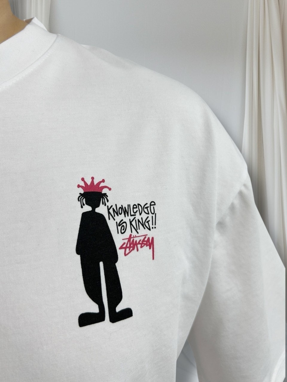 스투시 해외판 노우레드지킹 오버핏 CP 면 반팔