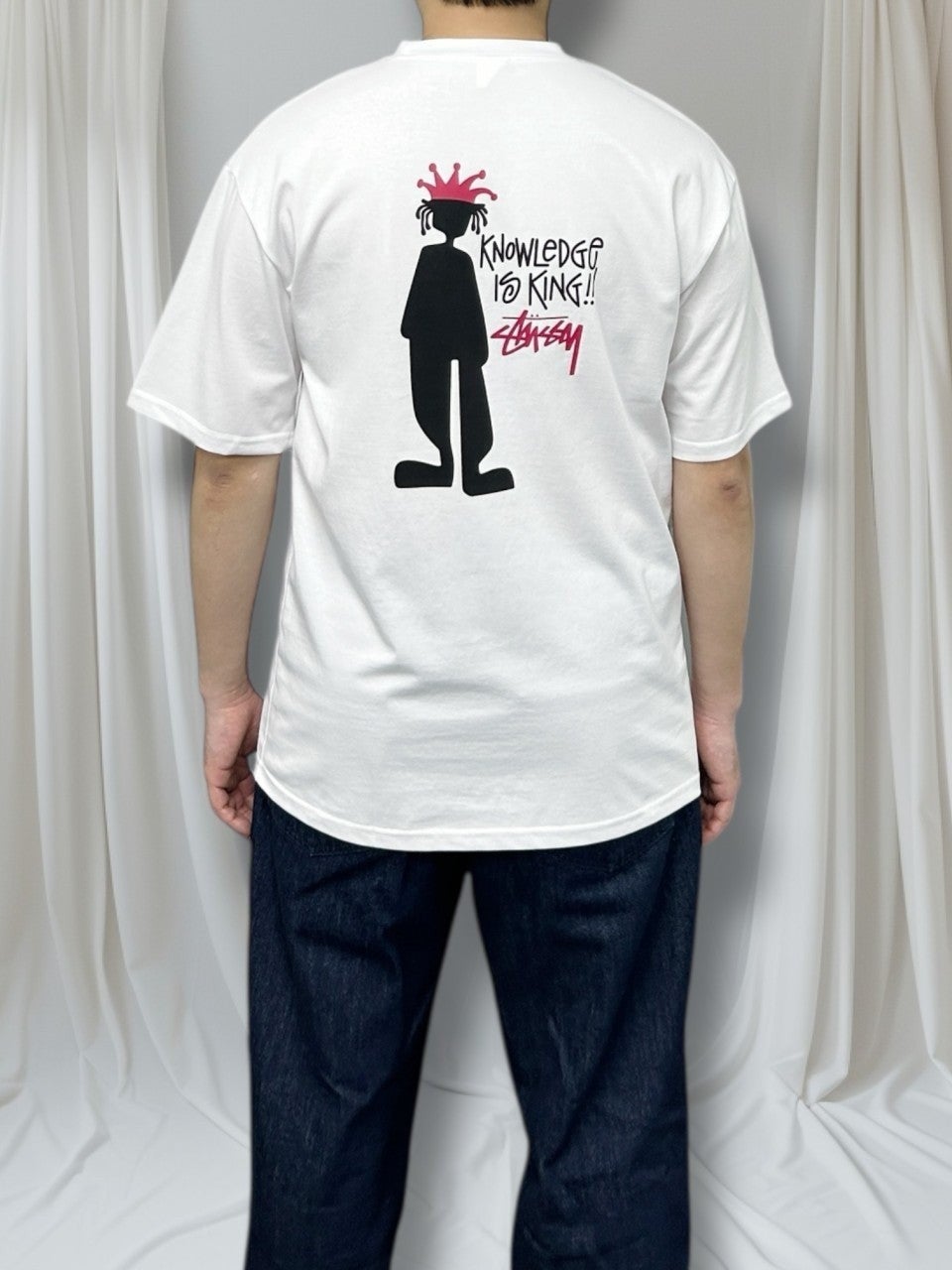 스투시 해외판 노우레드지킹 오버핏 CP 면 반팔