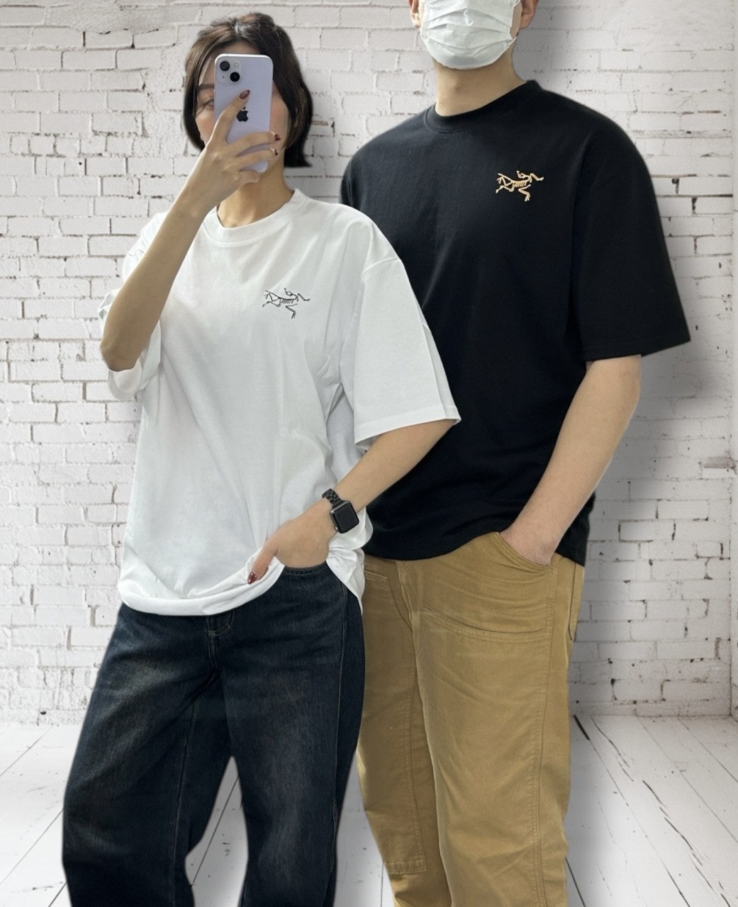 아크 멀티 버드 오버핏 CP면 반팔