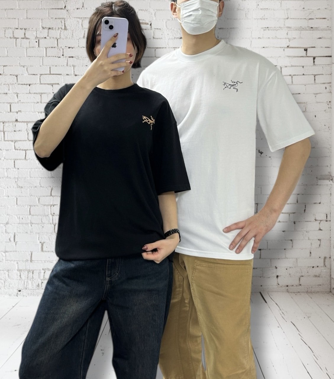 아크 멀티 버드 오버핏 CP면 반팔