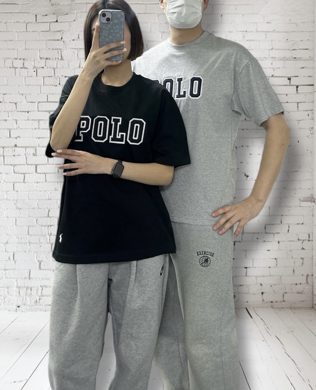 폴로 자수와펜 반팔