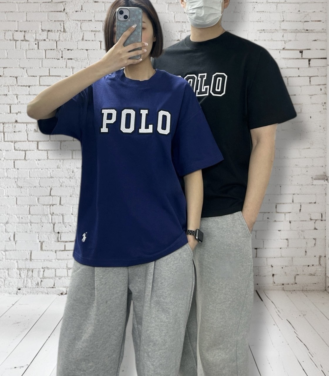 폴로 자수와펜 반팔